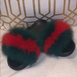 Luxurious Fur Slides